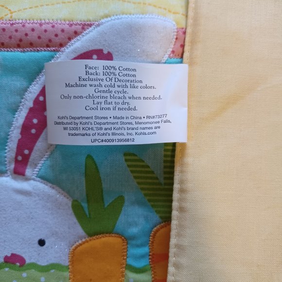 Blossom&Blooms placemats Set of 2 napkins New with tags Happy Spring Embroidered - Picture 6 of 8